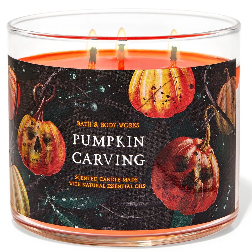 Bath & Body Works Pumpkin Carving 3-Wick Scented Candle